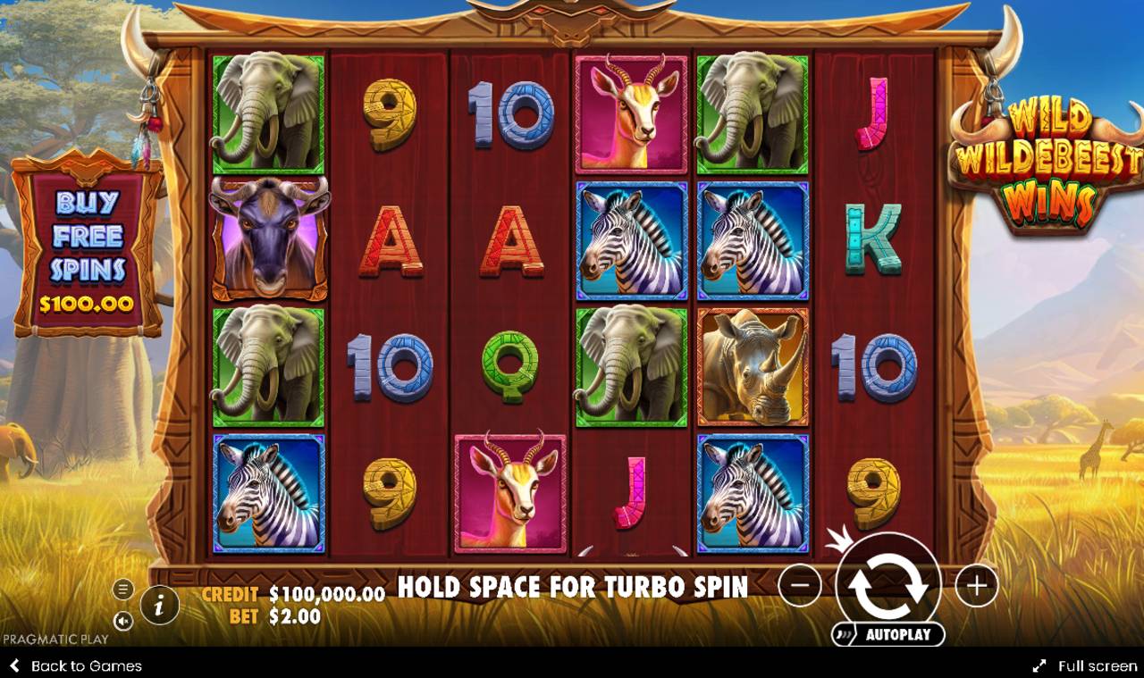 Wild Wildebeest Wins (Pragmatic Play) Image 2
